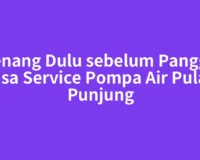 Tenang Dulu sebelum Panggil Jasa Service Pompa Air Pulau Punjung
